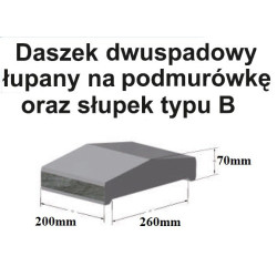 DASZEK DWUSPADOWY NA PODMURÓWKĘ DB460 PIASKOWY