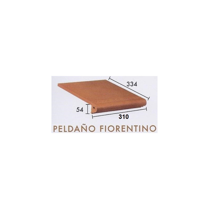 STOPNICA PROSTA Z KAPINOSEM RODAMANTO FIORENTINO 24,5X33,4X5,4