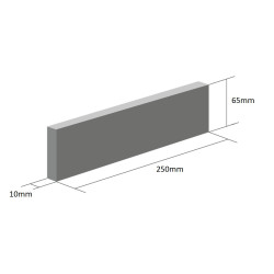 PŁYTKA ELEWACYJNA RUBINOWA CZERWIEŃ 250X65X10