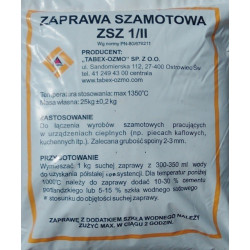 ZAPRAWA SZAMOTOWA ZSZ 1/II 0-1mm WOREK 25KG